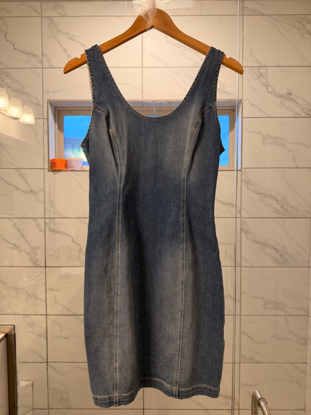 Guess Light Denim Mini Dress